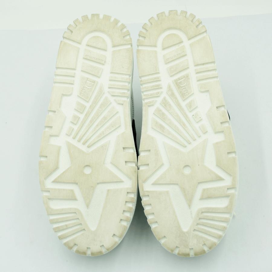 クリスチャンディオール（ChristianDior）ローカットスニーカー　サイズ36 1/2(23.5cm)　KCK278BCR　DIOR-ID　靴　ホワイト/ブラック　レディース（中古）