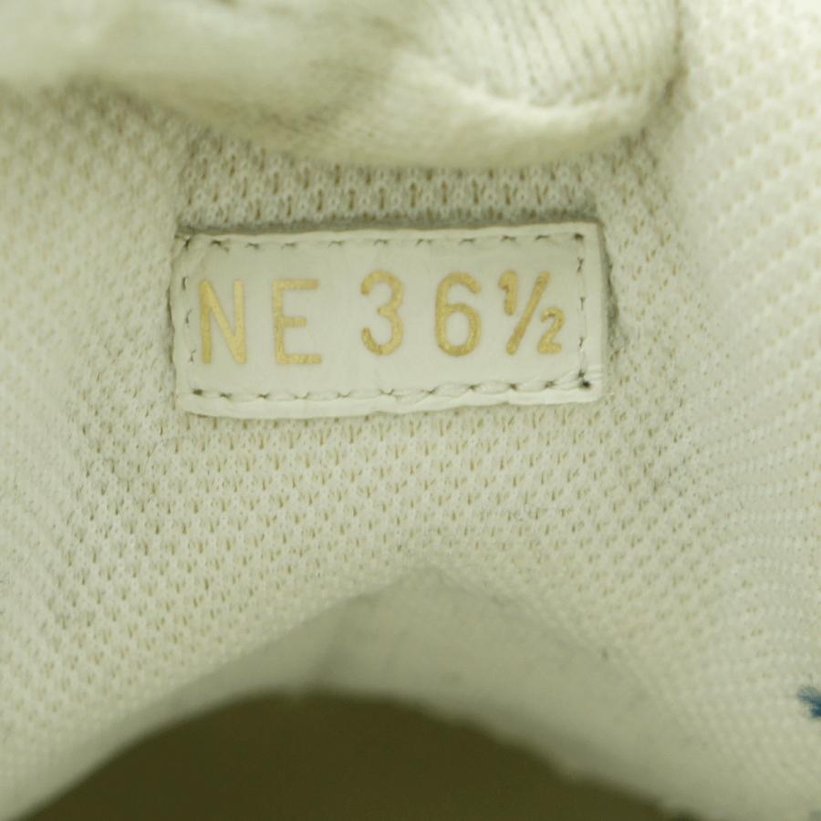 クリスチャンディオール（ChristianDior）ローカットスニーカー　サイズ36 1/2(23.5cm)　KCK278BCR　DIOR-ID　靴　ホワイト/ブラック　レディース（中古）