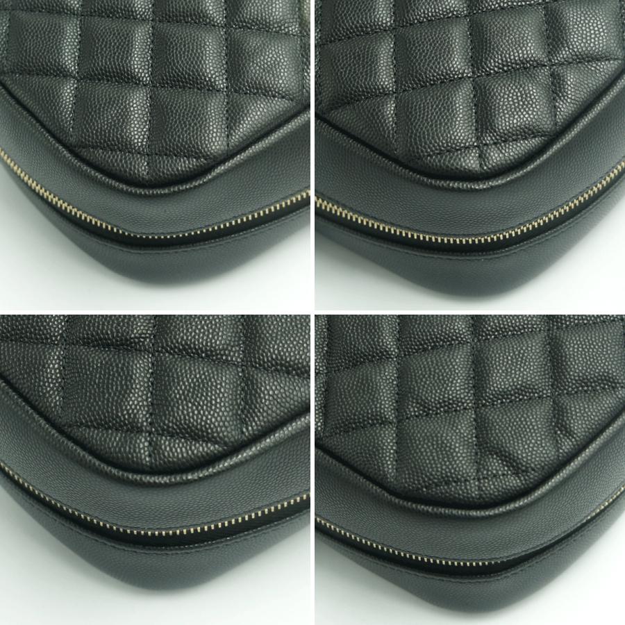 シャネル（CHANEL）トラベルコスメポーチ　A80910　2023年秋冬新作　レディース　ポーチ　ブラック　レディース　（中古・美品）