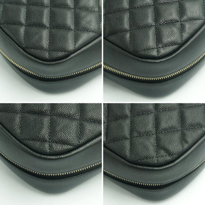 シャネル（CHANEL）トラベルコスメポーチ　A80910　2023年秋冬新作　レディース　ポーチ　ブラック　レディース　（中古・美品）