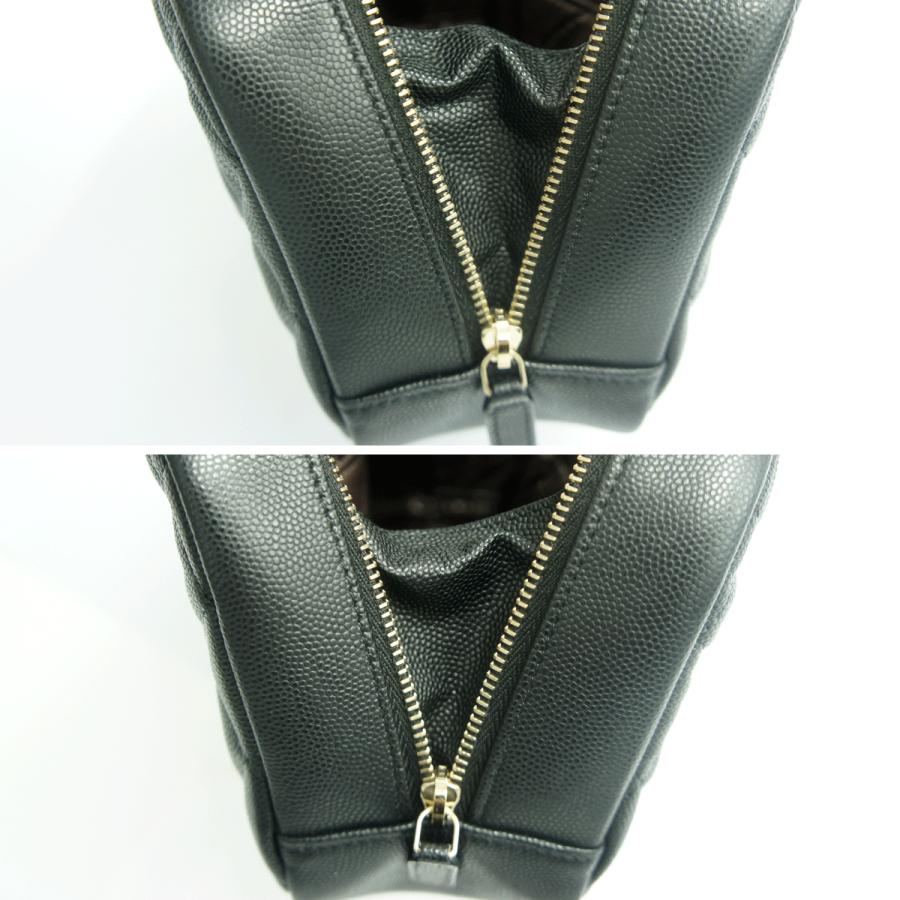 シャネル（CHANEL）トラベルコスメポーチ　A80910　2023年秋冬新作　レディース　ポーチ　ブラック　レディース　（中古・美品）