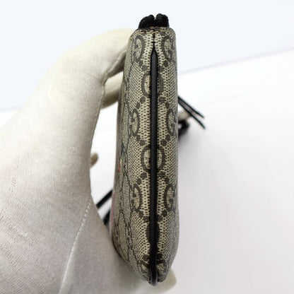 グッチ(GUCCI)GGスプリーム　キングスネークプリント　リストポーチ　597556　サイズ：W19cm×H11cm　ヘビ　小物　ポーチ　レディース(中古・未使用)