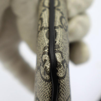 グッチ(GUCCI)GGスプリーム　キングスネークプリント　リストポーチ　597556　サイズ：W19cm×H11cm　ヘビ　小物　ポーチ　レディース(中古・未使用)