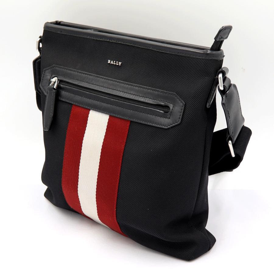 バリー(BALLY) カーリオス　ショルダーバッグ　6220467　ショルダー長さ：約78cm〜128cm　ブラック　メンズ(中古)