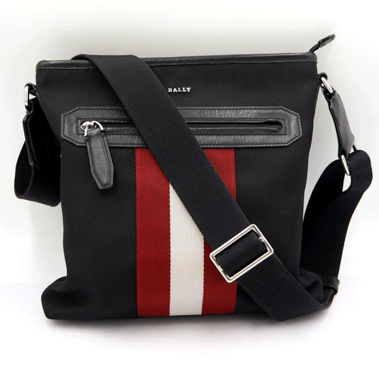 バリー(BALLY) カーリオス　ショルダーバッグ　6220467　ショルダー長さ：約78cm〜128cm　ブラック　メンズ(中古)
