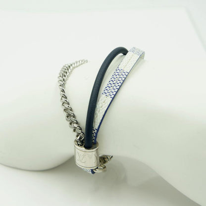 ルイヴィトン（LOUIS VUITTON）ブラスレLVトレブルブレスレット　M6519E　ダミエアズール　ブレスレット　アクセサリー　メンズ　レディース（中古）