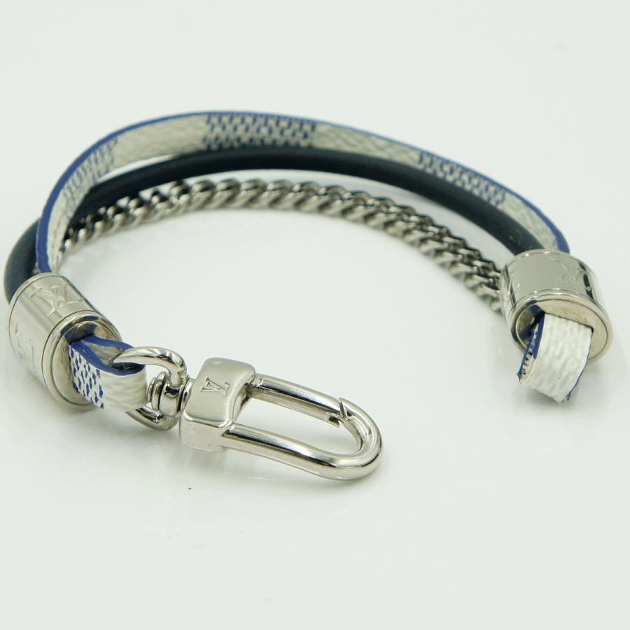 ルイヴィトン（LOUIS VUITTON）ブラスレLVトレブルブレスレット　M6519E　ダミエアズール　ブレスレット　アクセサリー　メンズ　レディース（中古）