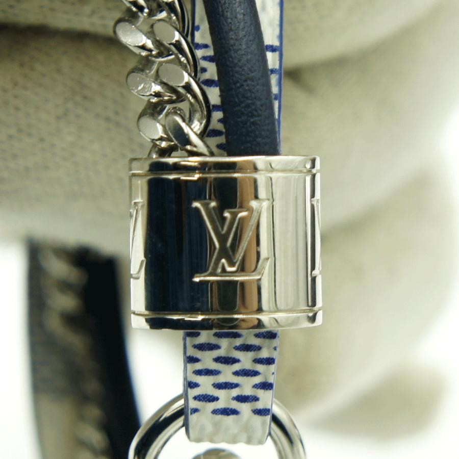 ルイヴィトン（LOUIS VUITTON）ブラスレLVトレブルブレスレット　M6519E　ダミエアズール　ブレスレット　アクセサリー　メンズ　レディース（中古）