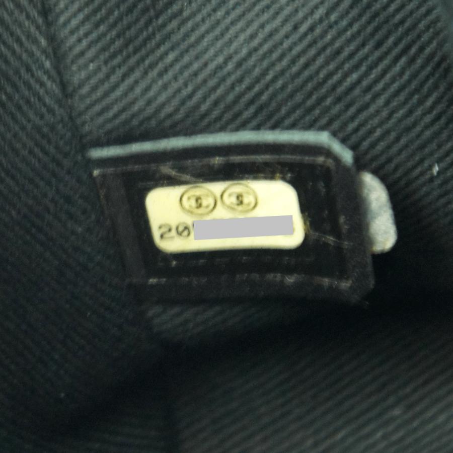 シャネル（CHANEL）シェブロン　Vステッチ　ダブルチエーンバッグ　A92088　ハンドバッグ　ショルダーバッグ　ブラック　レディース（中古）