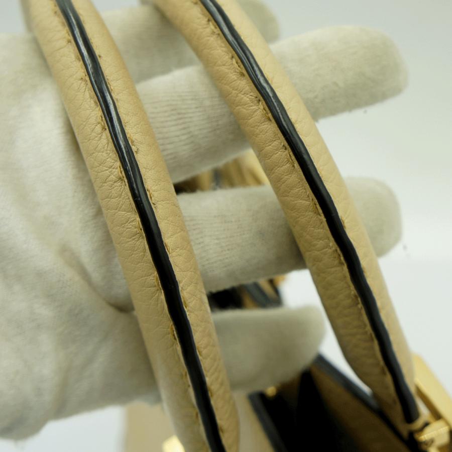 フェンディ（FENDI）FFトート スモール レザー 2WAY ハンドバッグ　8BH367　ハンドバッグ　トートバッグ　ショルダーバッグ　レディース（中古品）