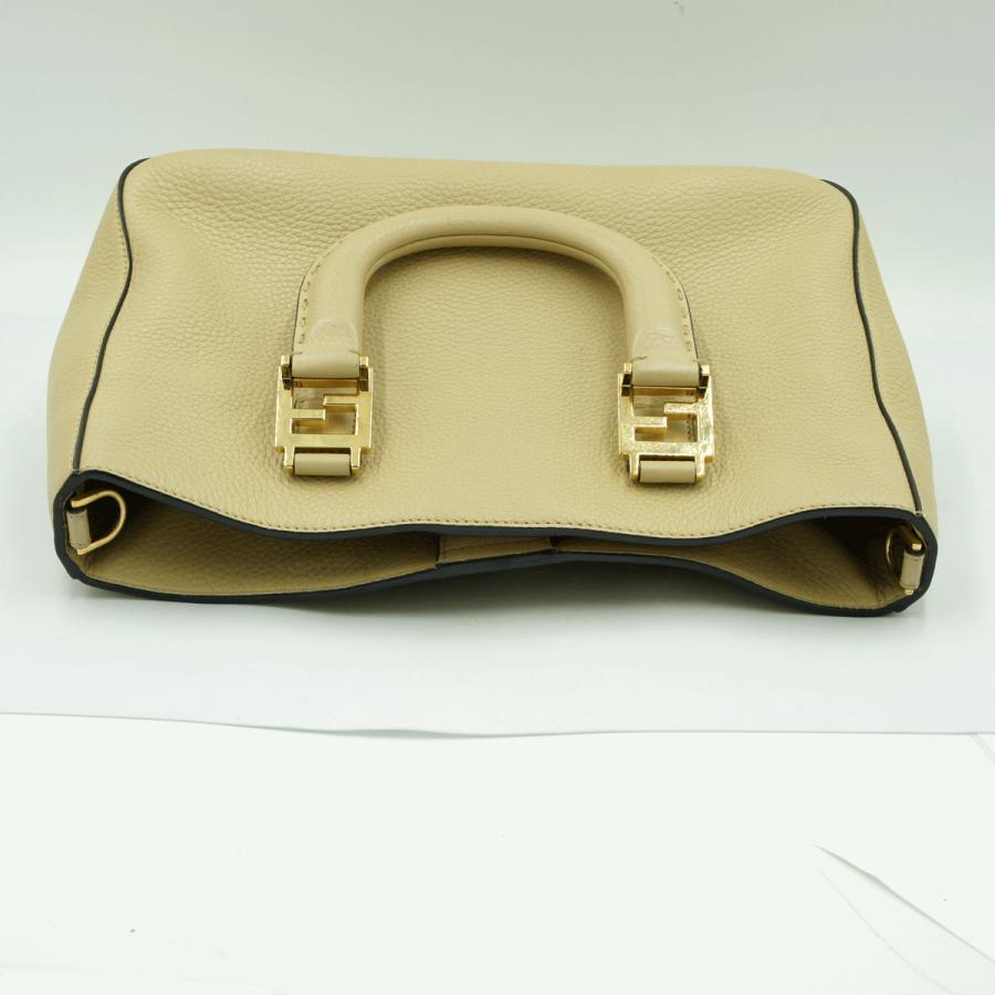 フェンディ（FENDI）FFトート スモール レザー 2WAY ハンドバッグ　8BH367　ハンドバッグ　トートバッグ　ショルダーバッグ　レディース（中古品）