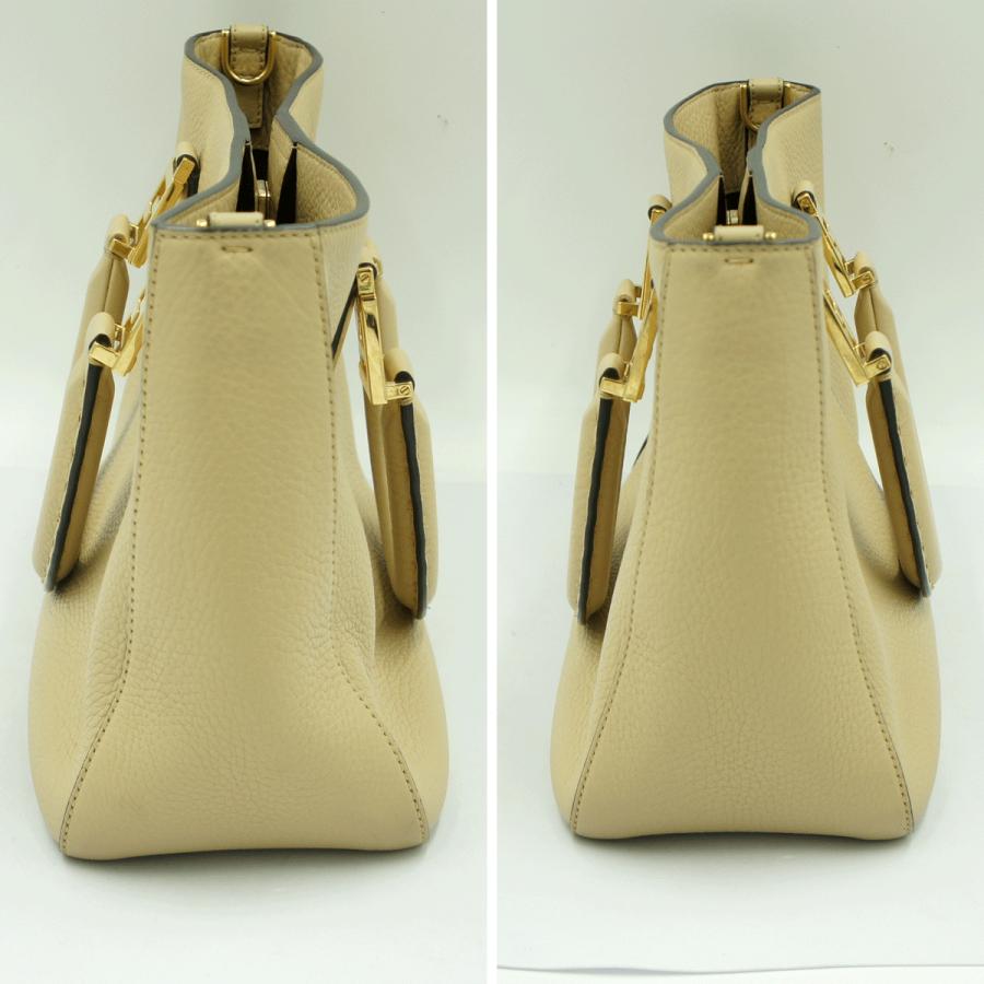 フェンディ（FENDI）FFトート スモール レザー 2WAY ハンドバッグ　8BH367　ハンドバッグ　トートバッグ　ショルダーバッグ　レディース（中古品）