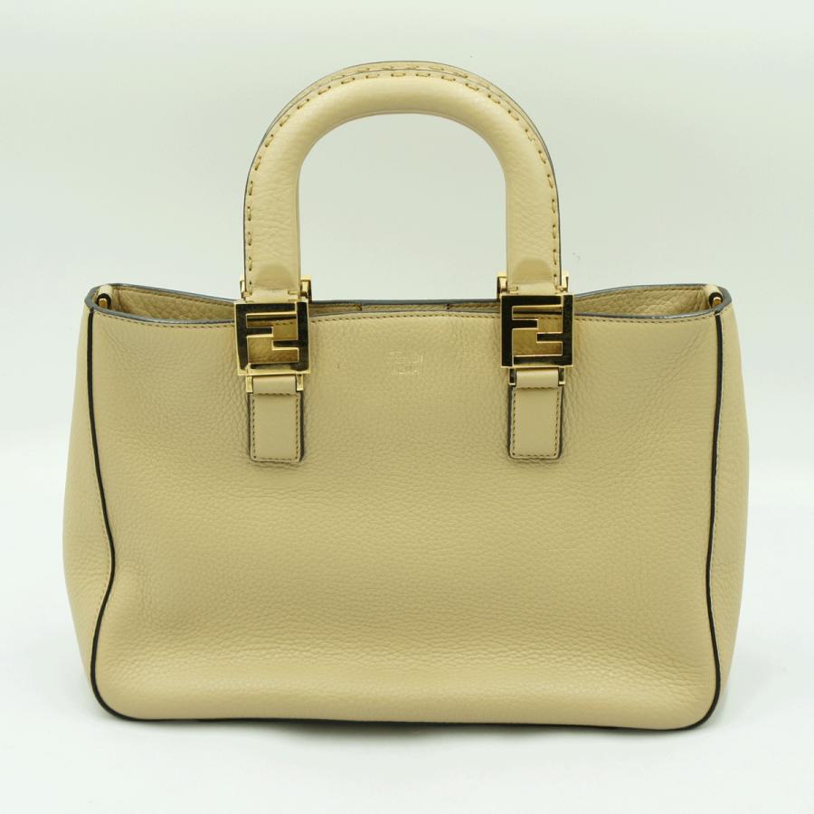 フェンディ（FENDI）FFトート スモール レザー 2WAY ハンドバッグ　8BH367　ハンドバッグ　トートバッグ　ショルダーバッグ　レディース（中古品）
