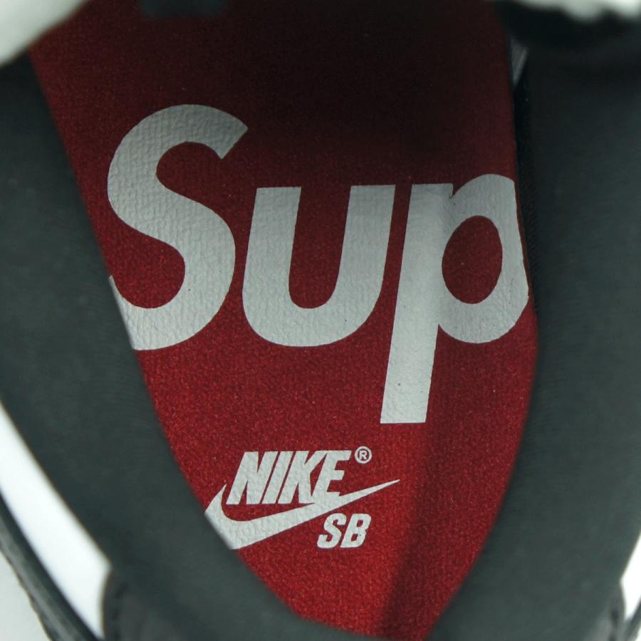 NIKE SB × Supreme　ナイキSB ダンク LOW OG QS　サイズ27cm　GOLD STARS　コラボ商品　スニーカー　靴　星　ホワイト/ブラック　メンズ（中古・未使用）