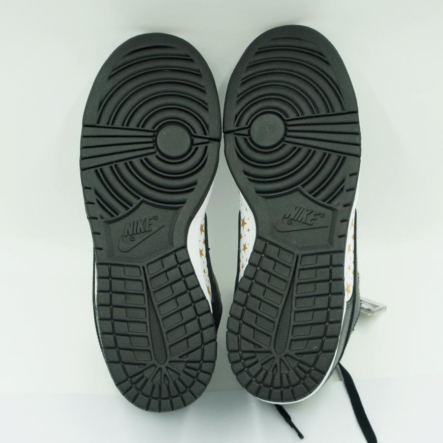 NIKE SB × Supreme　ナイキSB ダンク LOW OG QS　サイズ27cm　GOLD STARS　コラボ商品　スニーカー　靴　星　ホワイト/ブラック　メンズ（中古・未使用）