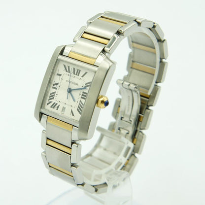 カルティエ(Cartier）タンク　フランセーズLM　W51005Q4　自動巻き　メンズ（中古）