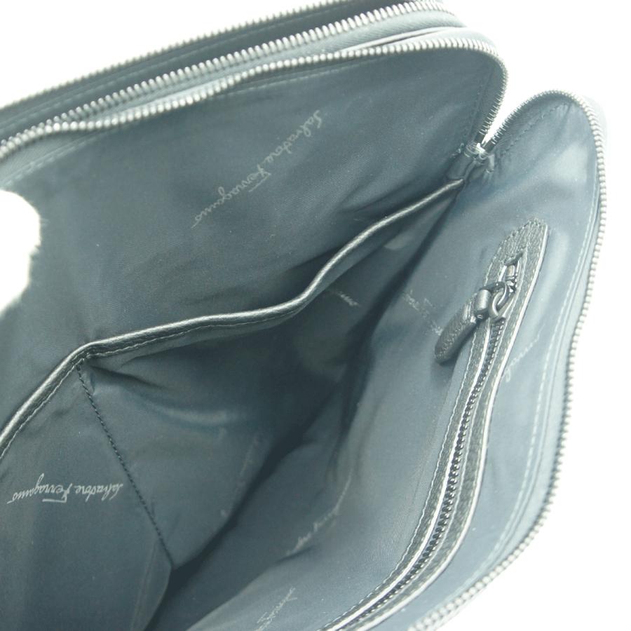 サルヴァトーレフェラガモ（Salvatore Ferragamo）ビジネスバッグ　ブリーフケース　740811　ハンドバッグ　ショルダーバッグ　ブラック　メンズ（中古）