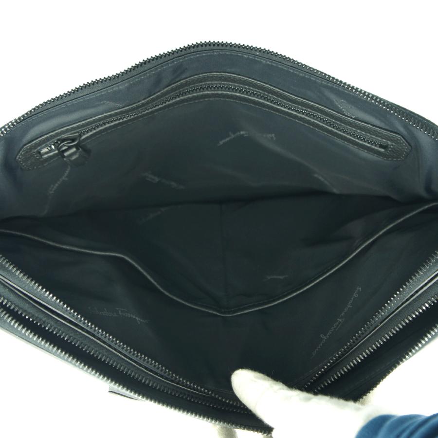 サルヴァトーレフェラガモ（Salvatore Ferragamo）ビジネスバッグ　ブリーフケース　740811　ハンドバッグ　ショルダーバッグ　ブラック　メンズ（中古）