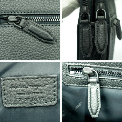 サルヴァトーレフェラガモ（Salvatore Ferragamo）ビジネスバッグ　ブリーフケース　740811　ハンドバッグ　ショルダーバッグ　ブラック　メンズ（中古）