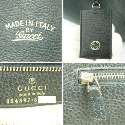 グッチ(GUCCI)スウィング　トートバッグ　354397　ショルダーバッグ　ブラック　黒　レディース(中古)