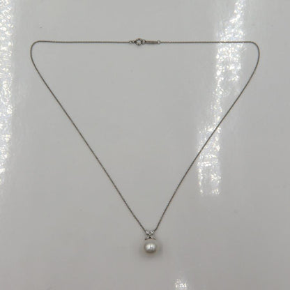 ティファニー(Tiffany & Co)Pt950ビクトリアパールネックレス　重量5.05ｇ(石の重量含む) レディース（中古）