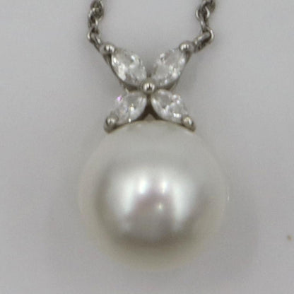 ティファニー(Tiffany & Co)Pt950ビクトリアパールネックレス　重量5.05ｇ(石の重量含む) レディース（中古）