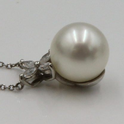 ティファニー(Tiffany & Co)Pt950ビクトリアパールネックレス　重量5.05ｇ(石の重量含む) レディース（中古）