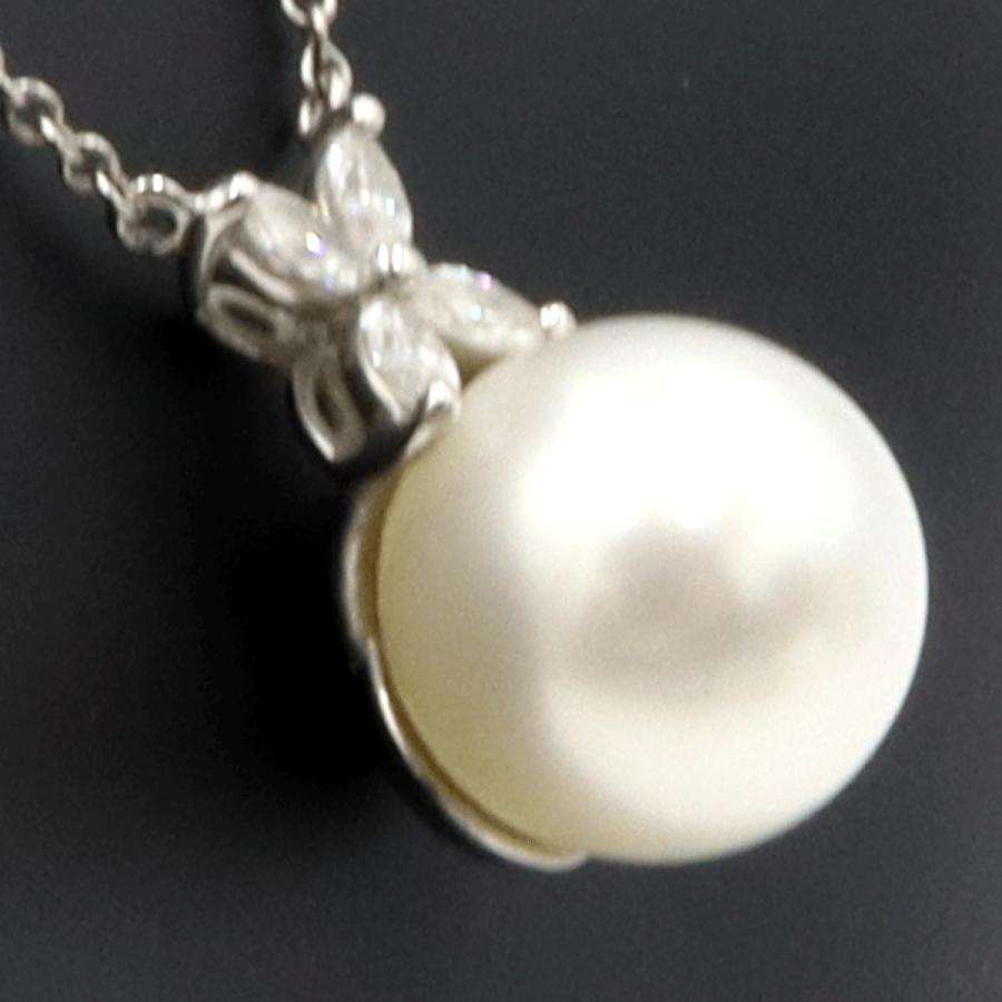 ティファニー(Tiffany & Co)Pt950ビクトリアパールネックレス　重量5.05ｇ(石の重量含む) レディース（中古）