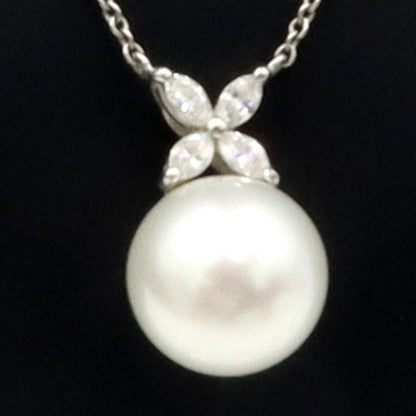 ティファニー(Tiffany & Co)Pt950ビクトリアパールネックレス　重量5.05ｇ(石の重量含む) レディース（中古）