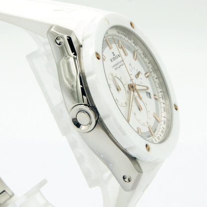 エドックス（EDOX）クロノオフショア1 クロノグラフ　10221-37RB3-BIR3　メンズ　レディース（中古）