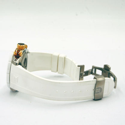 エドックス（EDOX）クロノオフショア1 クロノグラフ　10221-37RB3-BIR3　メンズ　レディース（中古）