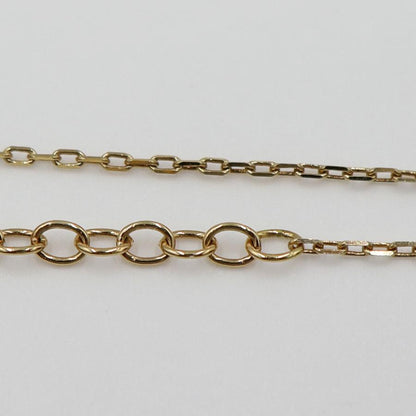 グッチ(GUCCI) K18YG　ダブルGネックレス　ネック長さ40cm　重量2.85ｇ　レディース（中古）