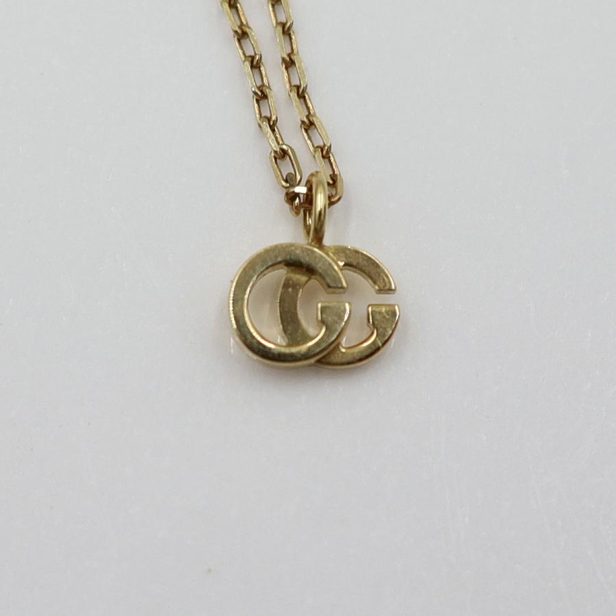 グッチ(GUCCI) K18YG　ダブルGネックレス　ネック長さ40cm　重量2.85ｇ　レディース（中古）