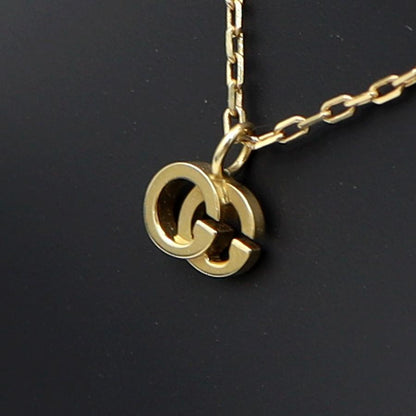 グッチ(GUCCI) K18YG　ダブルGネックレス　ネック長さ40cm　重量2.85ｇ　レディース（中古）