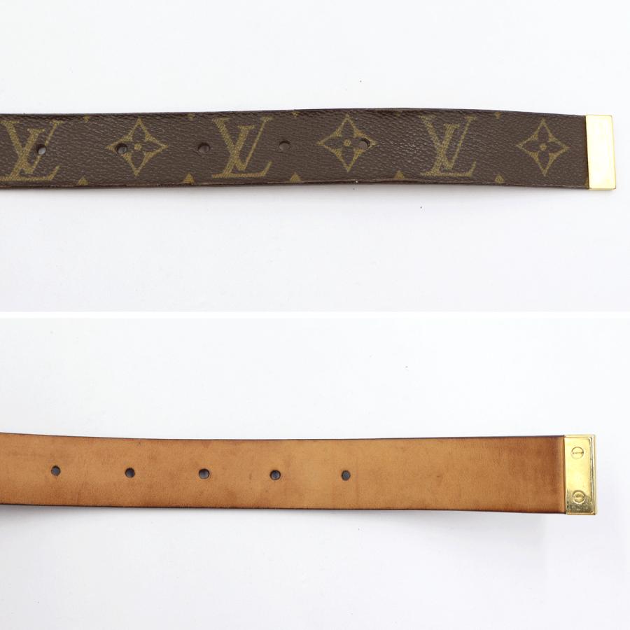 ルイヴィトン（LOUIS VUITTON）モノグラム　サンチュール・キャレ　78cm〜90cm　レディース　（中古）