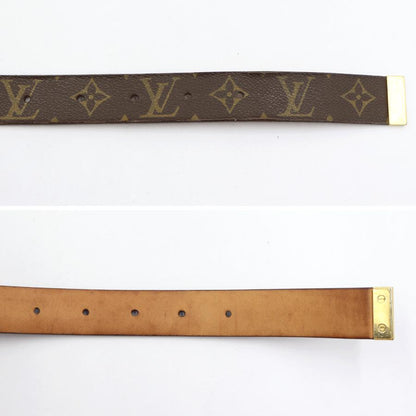 ルイヴィトン（LOUIS VUITTON）モノグラム　サンチュール・キャレ　78cm〜90cm　レディース　（中古）