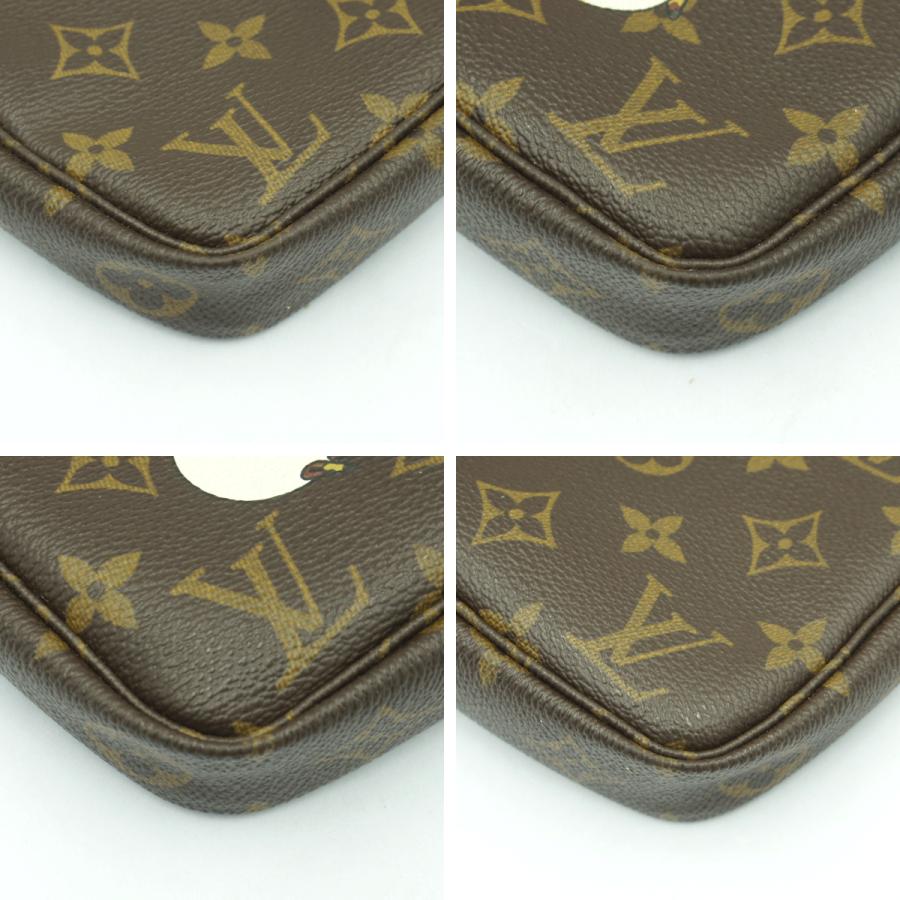 ルイヴィトン（LOUIS VUITTON）モノグラム・パンダ　ポシェット・アクセソワール　M51981　2003年村上隆コラボレーション　レディース（中古）