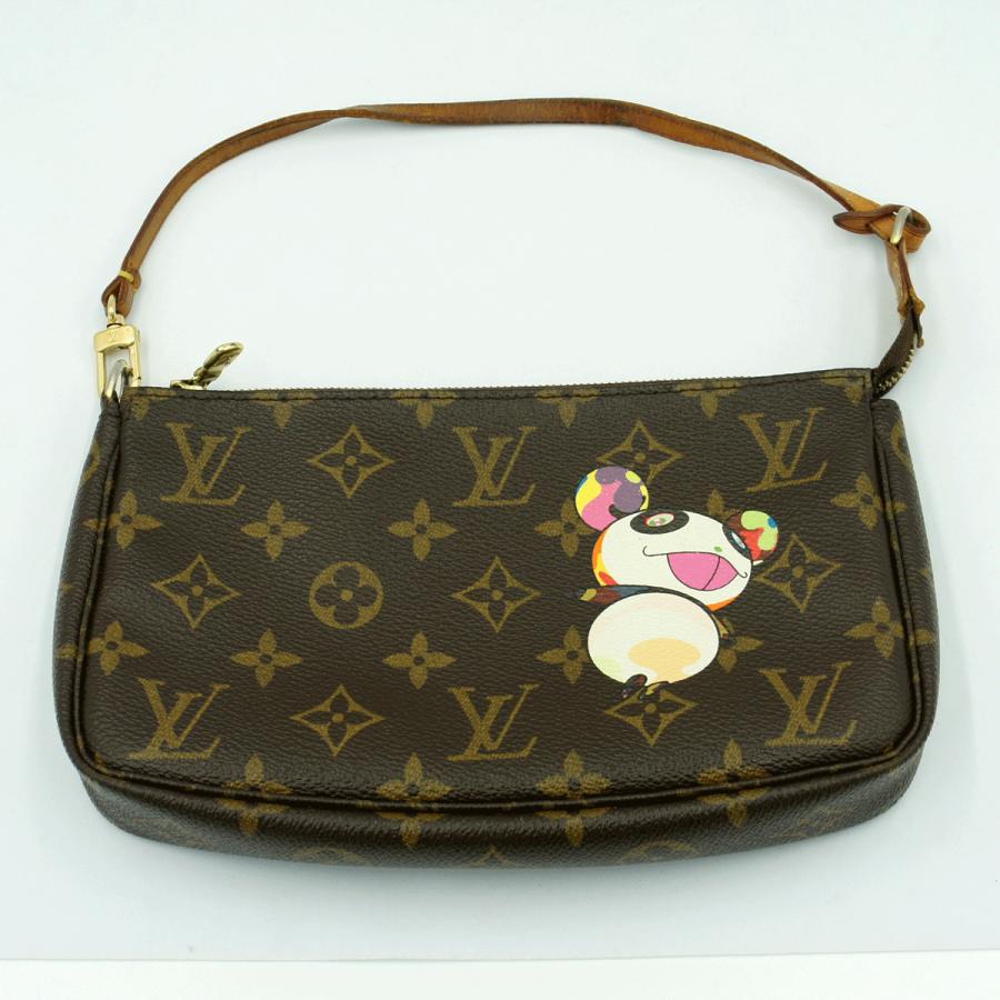 ルイヴィトン（LOUIS VUITTON）モノグラム・パンダ　ポシェット・アクセソワール　M51981　2003年村上隆コラボレーション　レディース（中古）