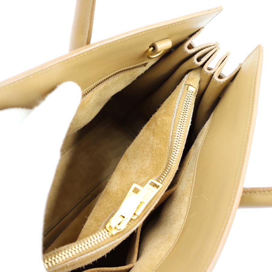 サンローラン（SAINT LAURENT）サックドジュール　スモール　324823　BOO1J　ハンドバッグ　ショルダーストラップ(欠品)　ベージュ　レディース（中古）