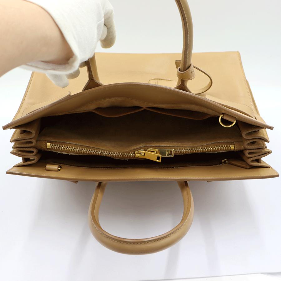 サンローラン（SAINT LAURENT）サックドジュール　スモール　324823　BOO1J　ハンドバッグ　ショルダーストラップ(欠品)　ベージュ　レディース（中古）