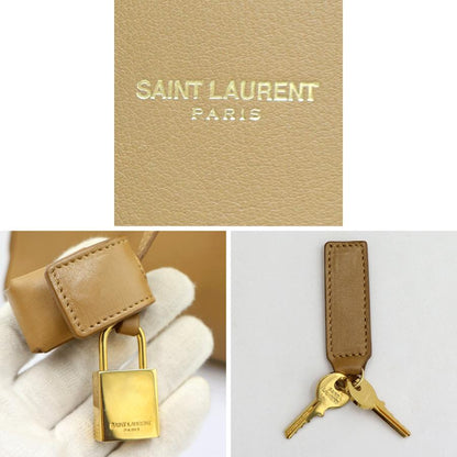 サンローラン（SAINT LAURENT）サックドジュール　スモール　324823　BOO1J　ハンドバッグ　ショルダーストラップ(欠品)　ベージュ　レディース（中古）