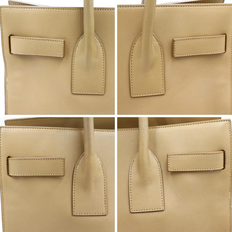 サンローラン（SAINT LAURENT）サックドジュール　スモール　324823　BOO1J　ハンドバッグ　ショルダーストラップ(欠品)　ベージュ　レディース（中古）