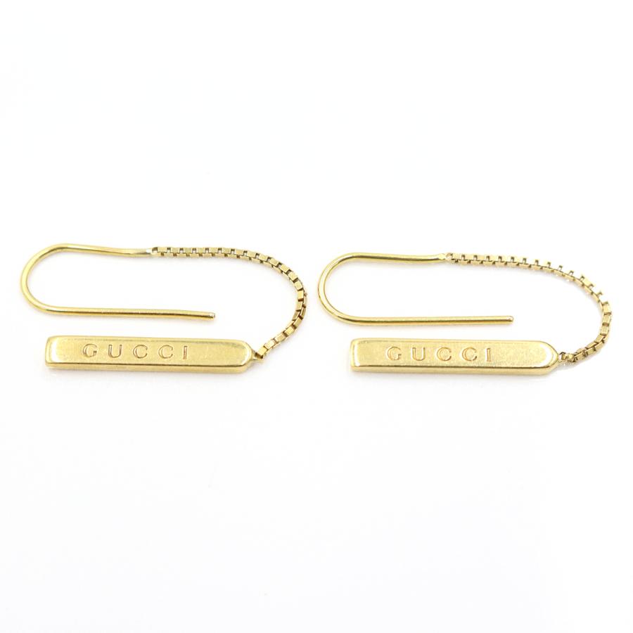 グッチ（GUCCI）750　GUCCIラリアットピアス　重量3.56ｇ　ピアス　レディース（中古）