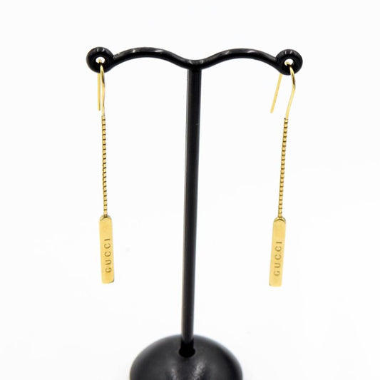グッチ（GUCCI）750　GUCCIラリアットピアス　重量3.56ｇ　ピアス　レディース（中古）