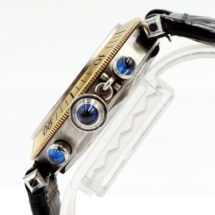 カルティエ(Cartier）パシャ　クロノグラフ　38mm　クォーツ　W3101155　メンズ　レディース（中古）