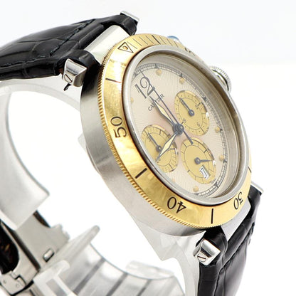 カルティエ(Cartier）パシャ　クロノグラフ　38mm　クォーツ　W3101155　メンズ　レディース（中古）