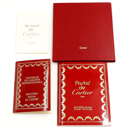 カルティエ(Cartier）パシャ　クロノグラフ　38mm　クォーツ　W3101155　メンズ　レディース（中古）