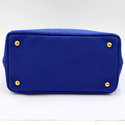 プラダ（PRADA）カナパ　2WAYバッグ　1BG439　ハンドバッグ　ショルダーバッグ　トートバッグ　ブルー　レディース（中古品）