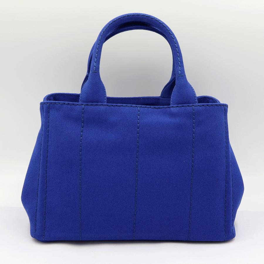 プラダ（PRADA）カナパ　2WAYバッグ　1BG439　ハンドバッグ　ショルダーバッグ　トートバッグ　ブルー　レディース（中古品）