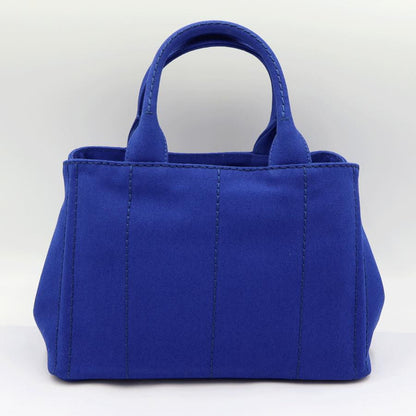 プラダ（PRADA）カナパ　2WAYバッグ　1BG439　ハンドバッグ　ショルダーバッグ　トートバッグ　ブルー　レディース（中古品）